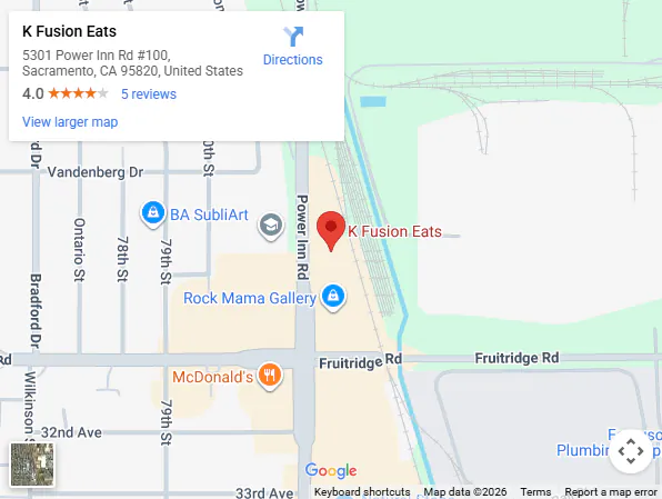 Location:5301 Power Inn Rd #100, Sacramento, CA 95820, United States